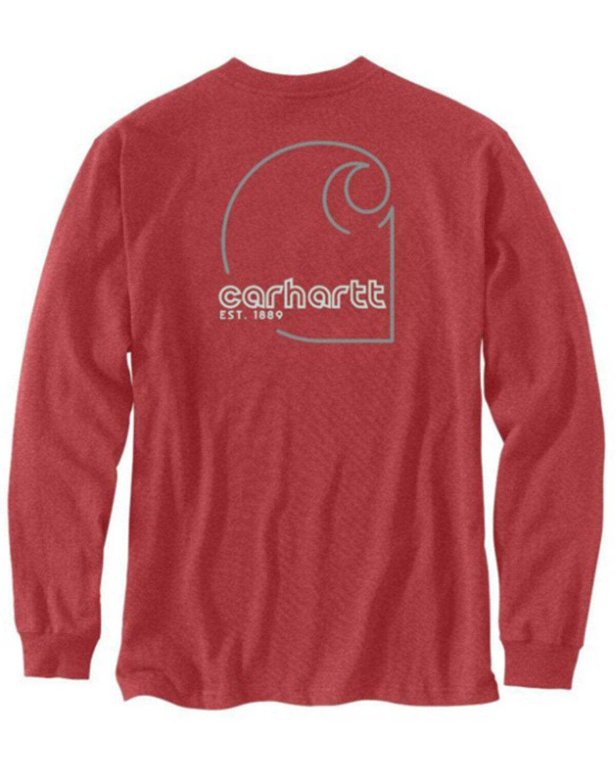 Carhartt Men's Loose Fit Heavyweight Long Sleeve Pocket Graphic T-Shirt