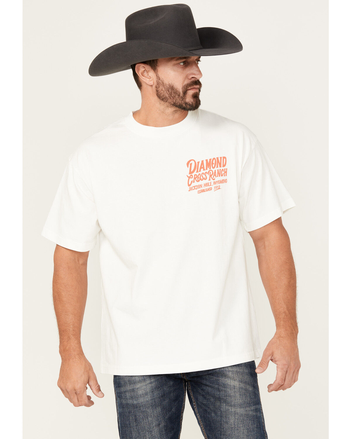 Diamond Cross Ranch Men's Buck Yeah Short Sleeve Graphic T-Shirt