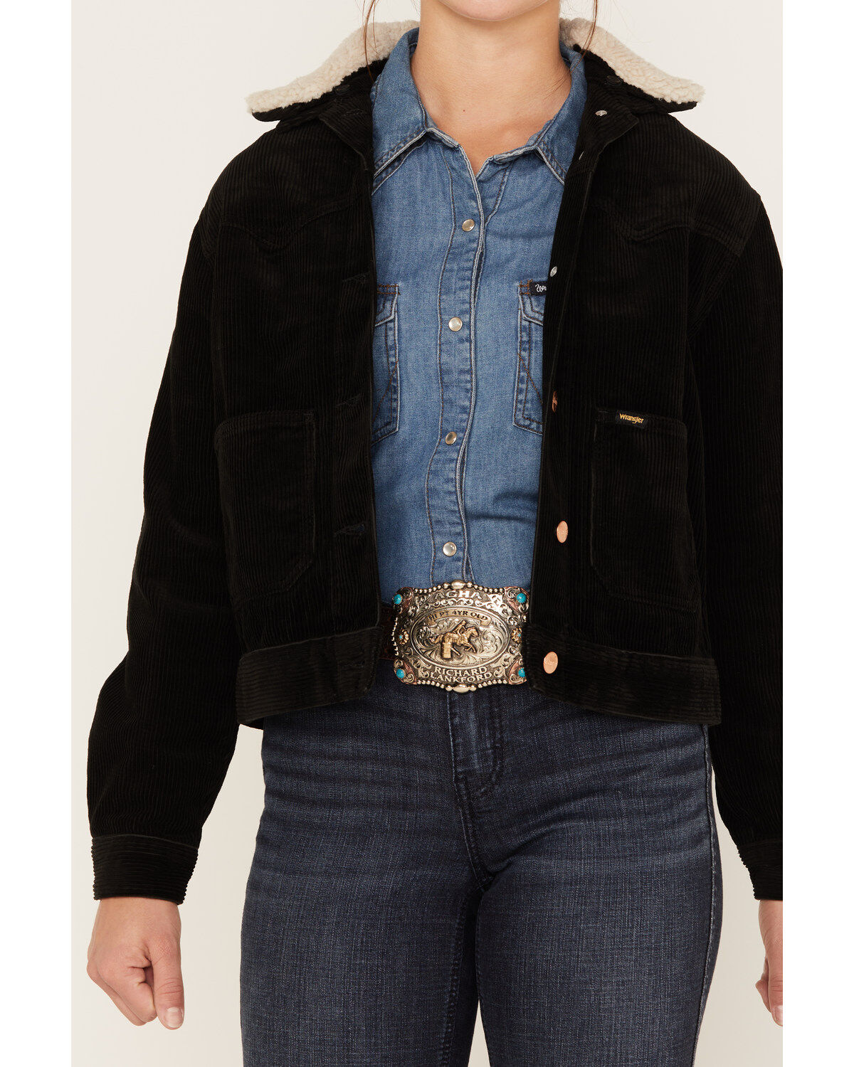 Wrangler Women's Corduroy Western Ranch Jacket