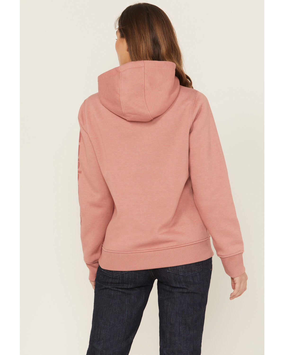 Carhartt Women's Relaxed Fit Midweight Logo Sleeve Graphic Hoodie