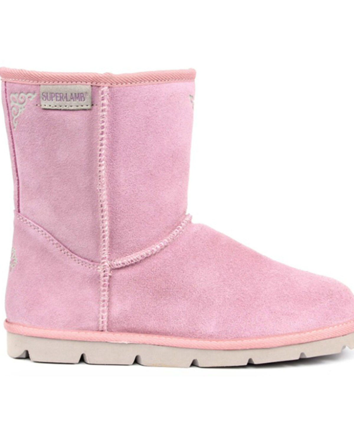 Superlamb Women's Argali 7.5" Suede Leather Pull On Casual Boots - Round Toe
