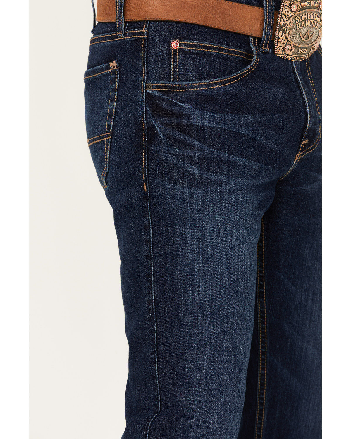 Justin Men's 1879 Medium Wash Slim Stretch Denim Jeans