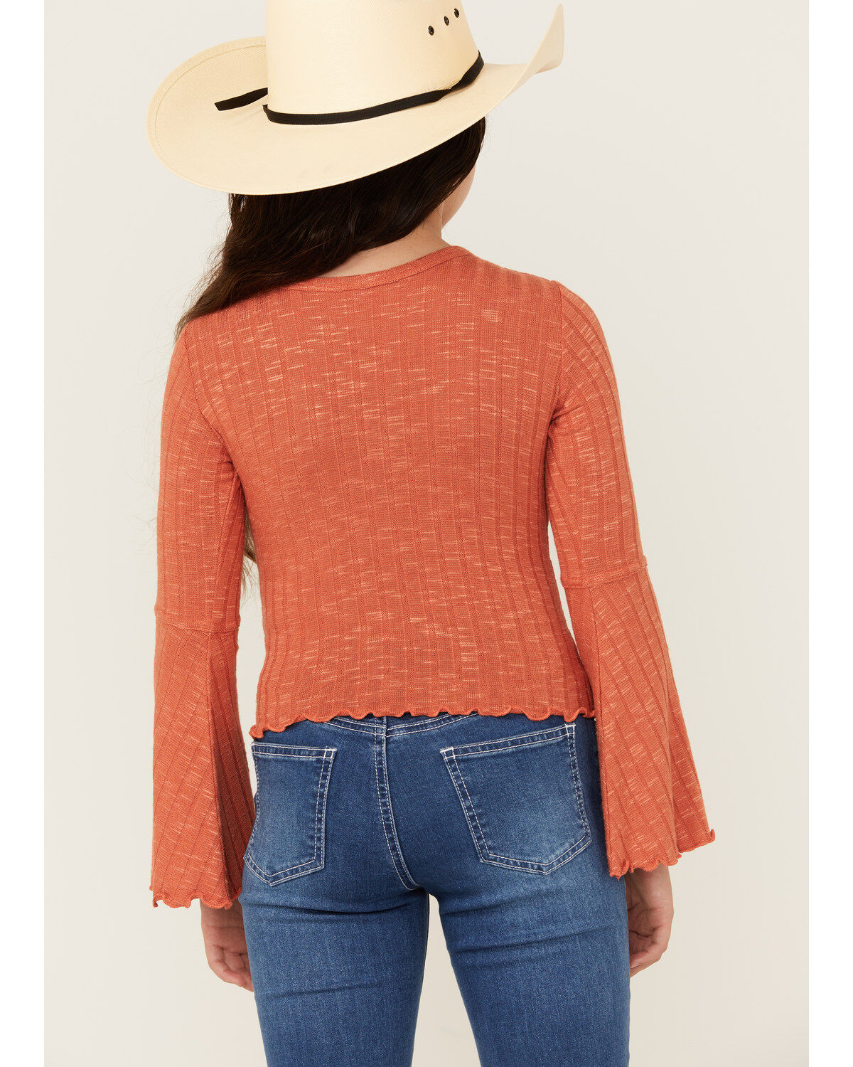 Shyanne Girls' Willow Long Sleeve Rib Shirt