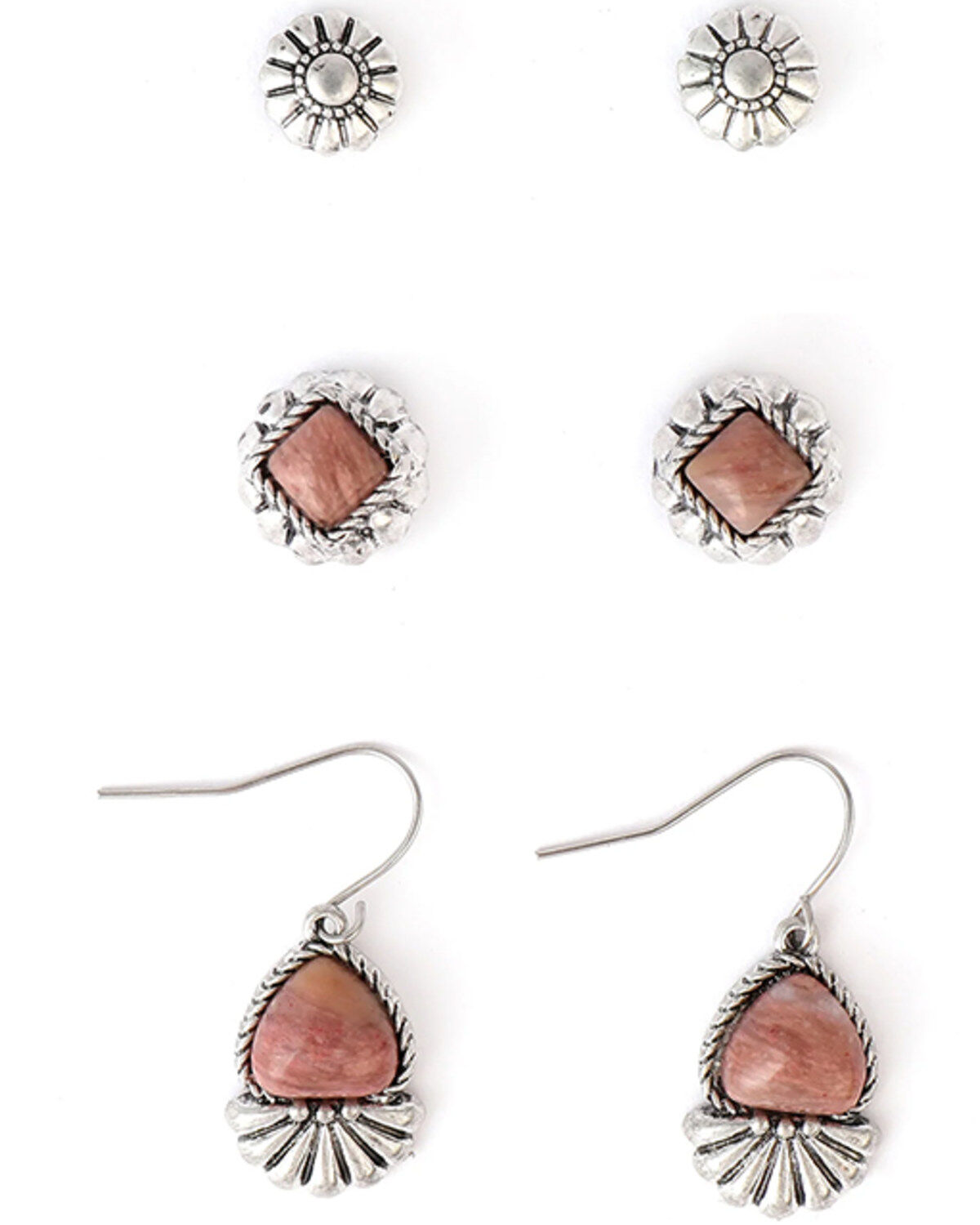 Cowgirl Confetti Women's Good Hearted Earring Set - 3 Pieces