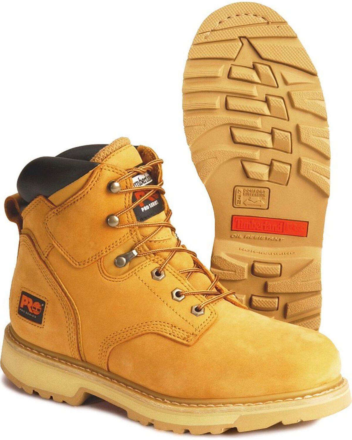 Timberland PRO Pit Boss 6" Lace-Up Work Boots - Steel Toe
