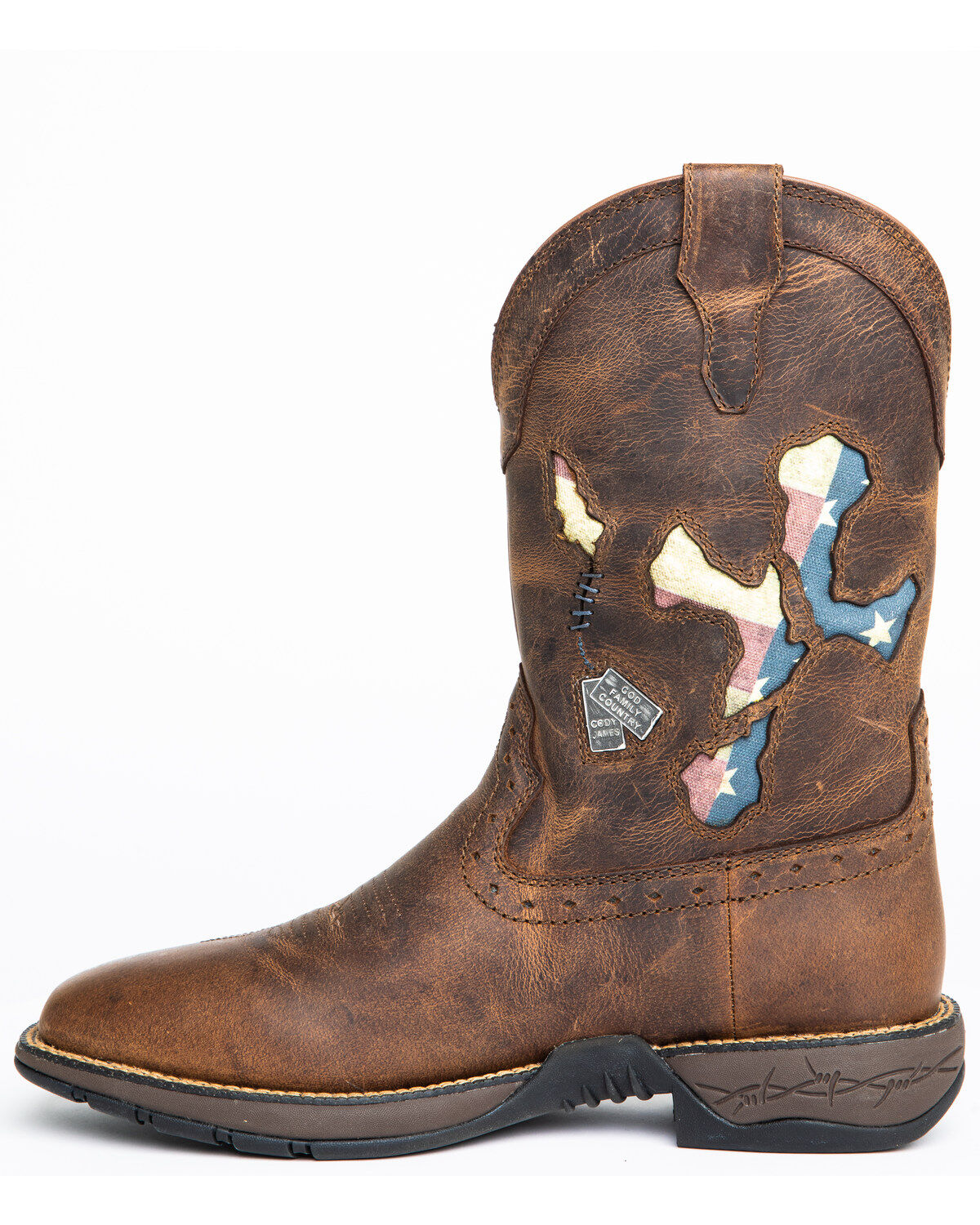 Brothers and Sons Men's Star Exports With Flag Western Performance Boots - Broad Square Toe