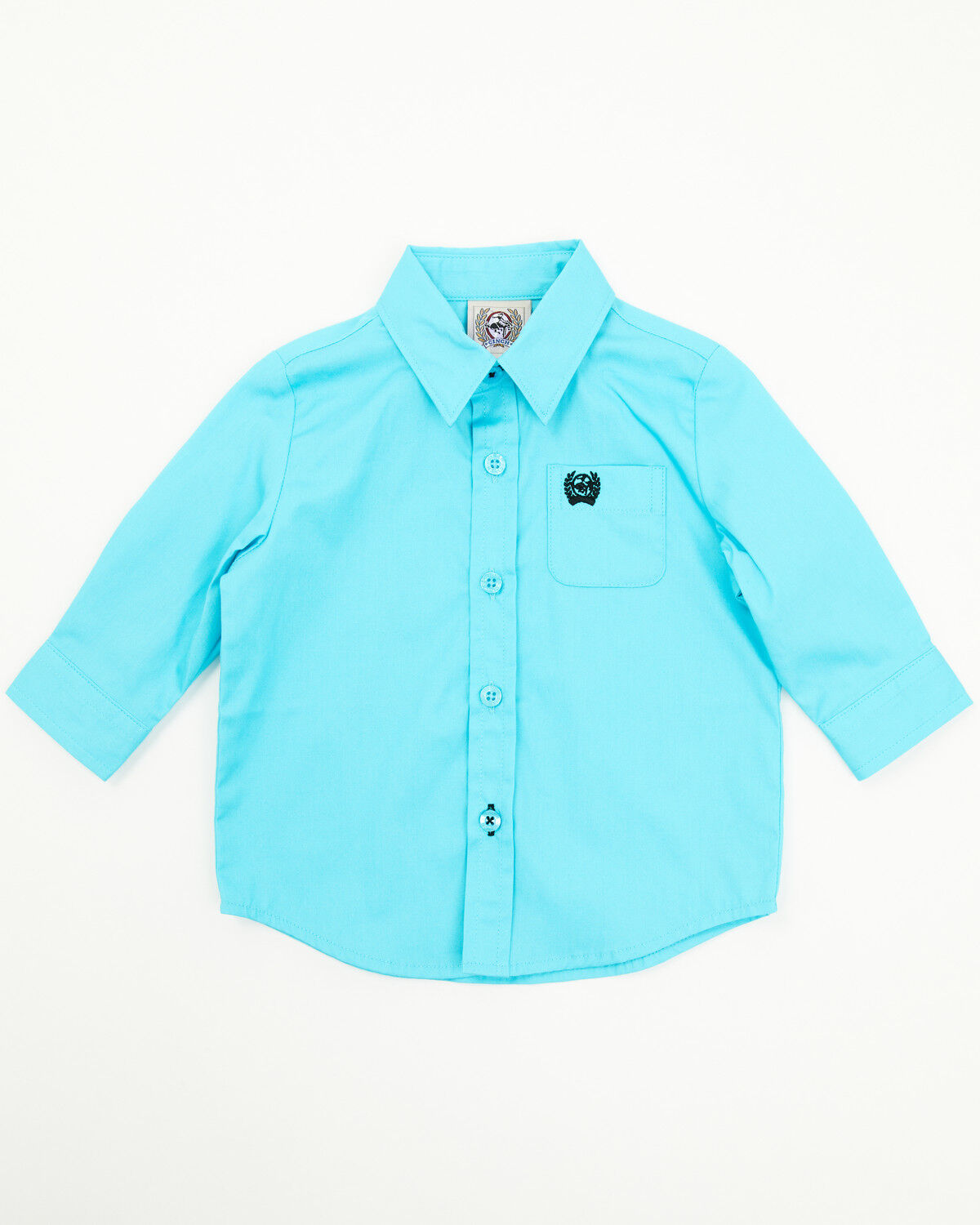 Cinch Infant Boys' Solid Long Sleeve Button-Down Western Shirt