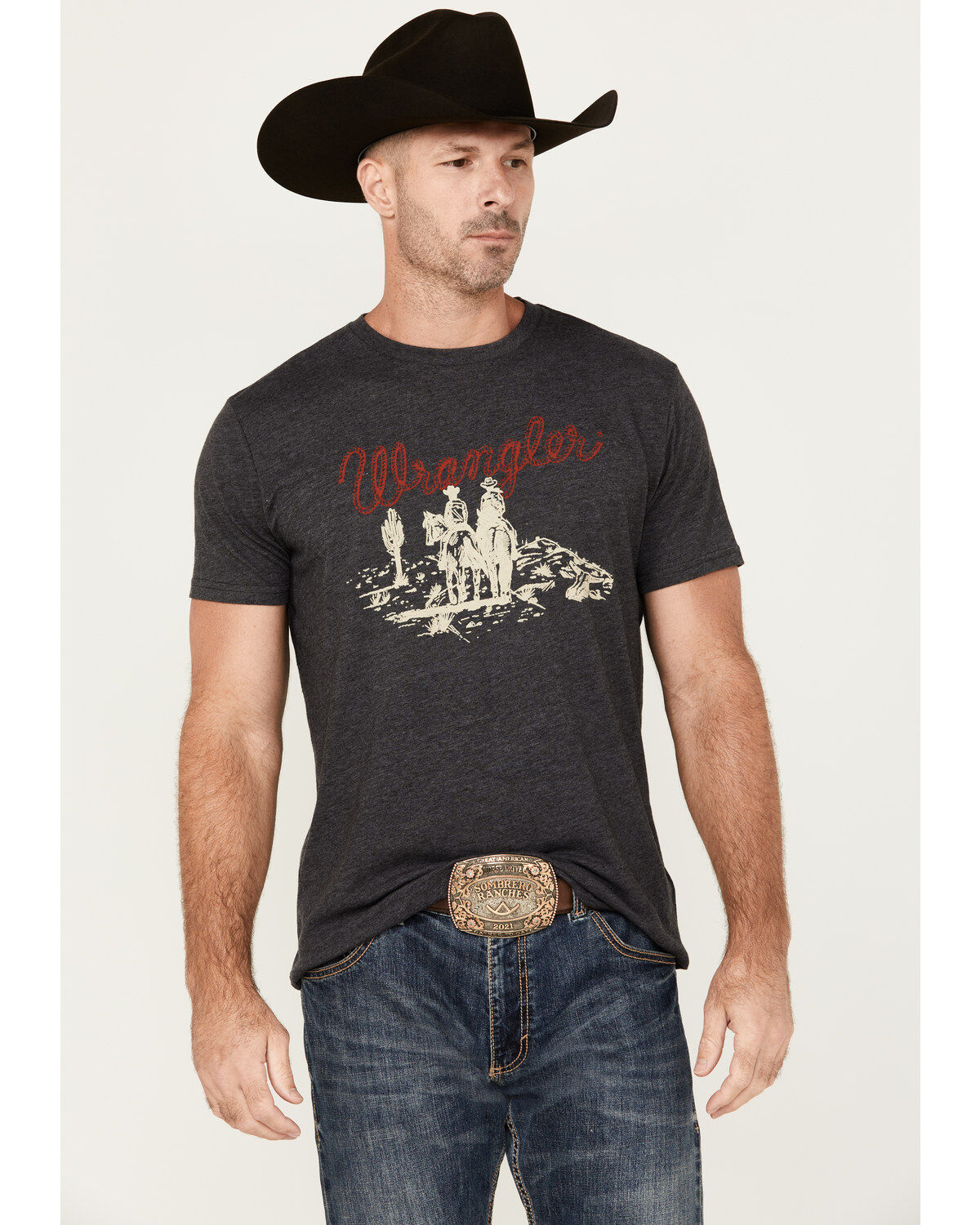 Wrangler Men's Scenic Logo Short Sleeve Graphic T-Shirt