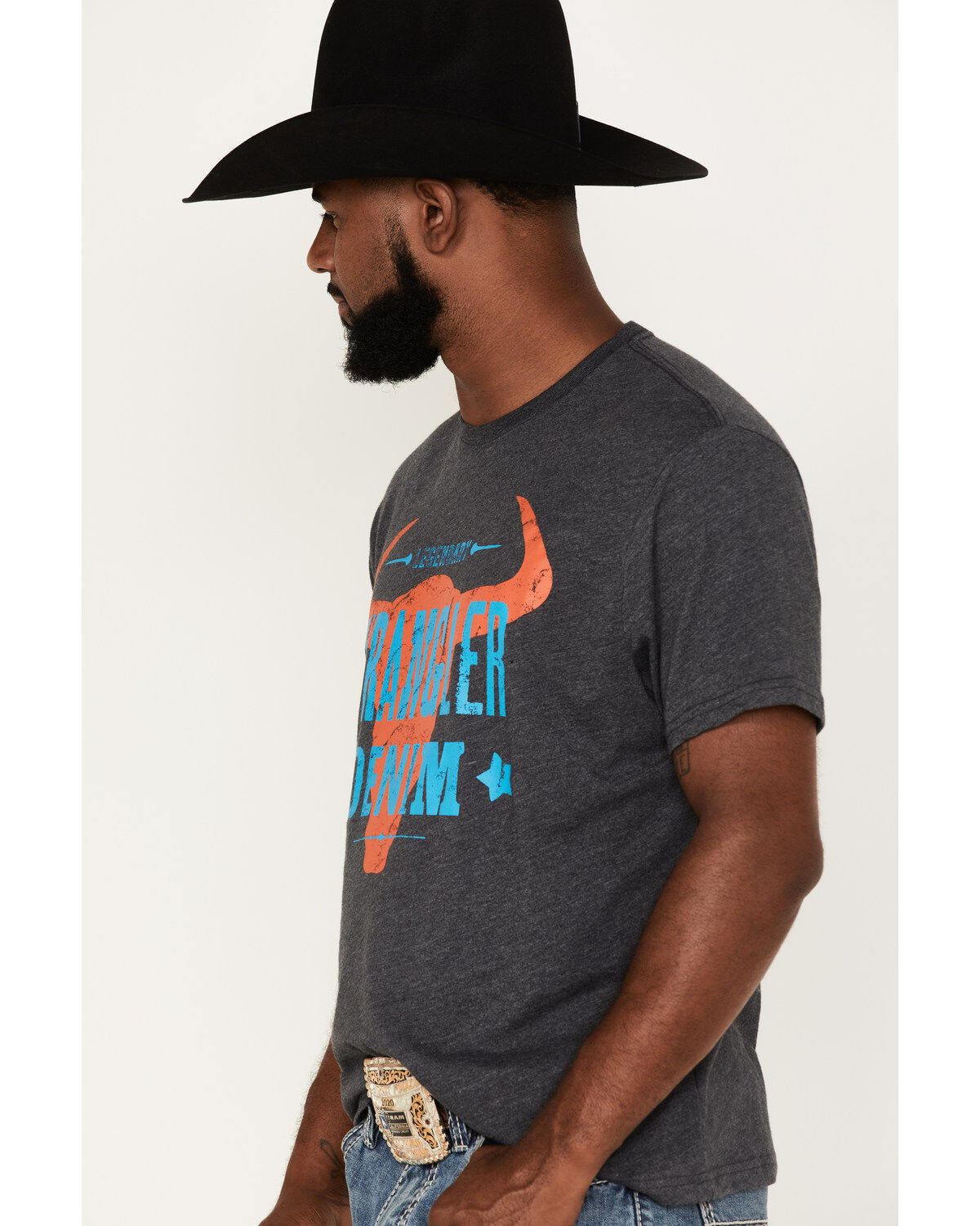 Wrangler Men's Wrangler Denim Steer Head Graphic T-Shirt