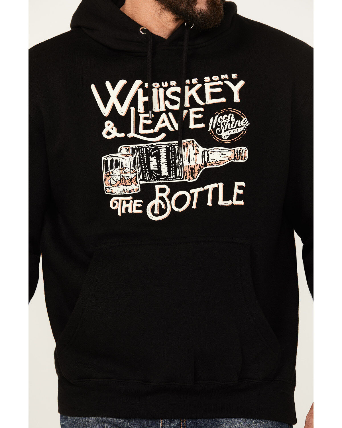 Moonshine Spirit Men's Whiskey Hooded Sweatshirt