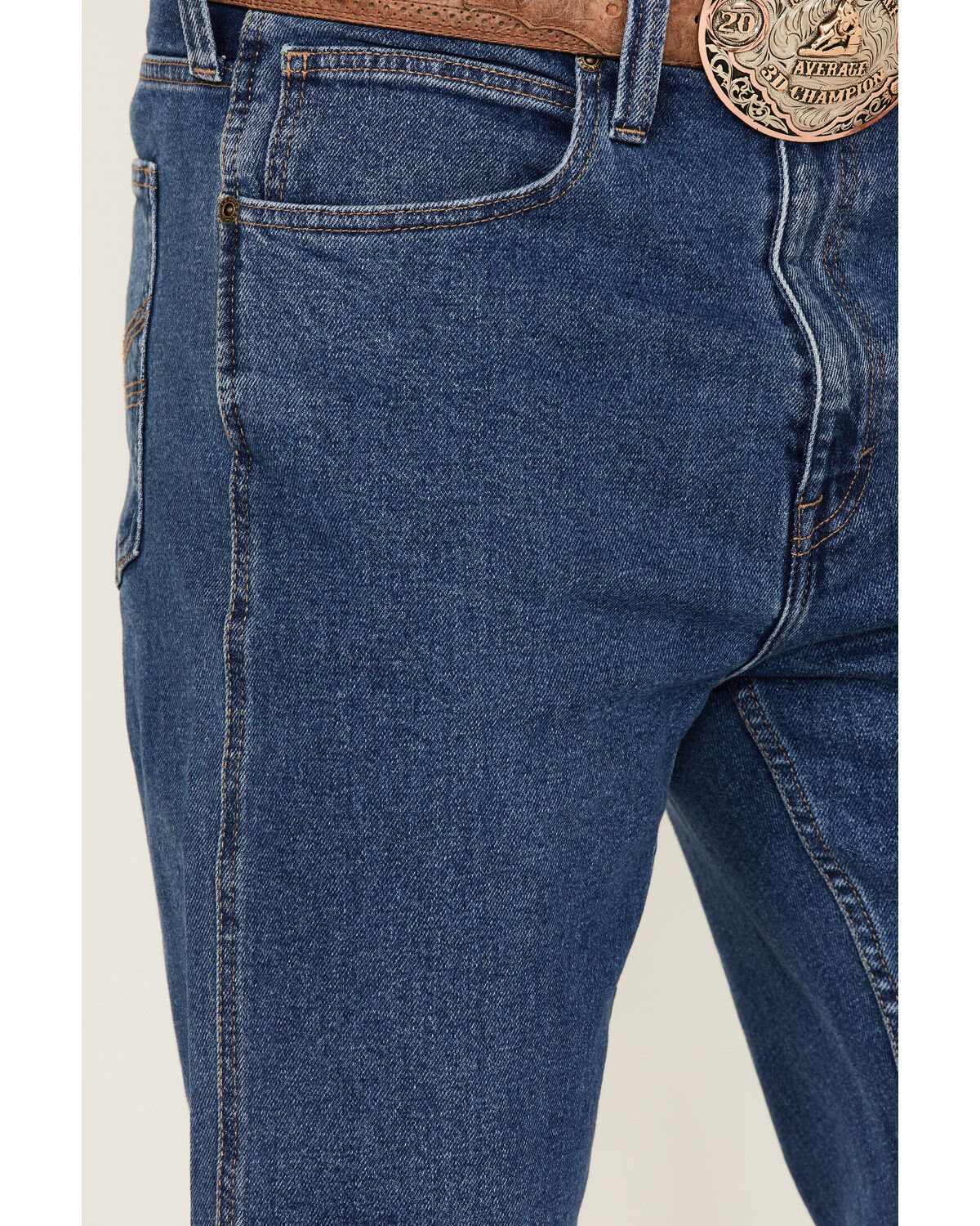 Blue Ranchwear Men's Buckaroo Medium Wash Stretch Regular Bootcut Jeans