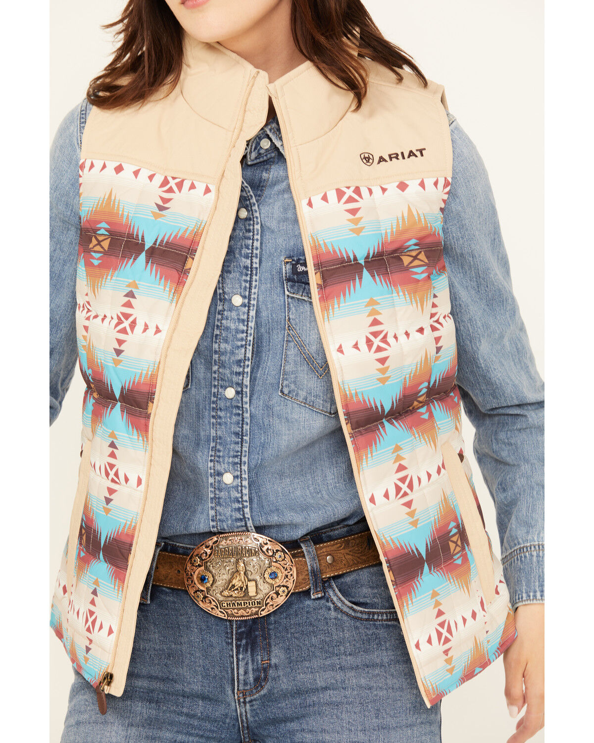 Ariat Women's Southwestern Print Insulated Vest
