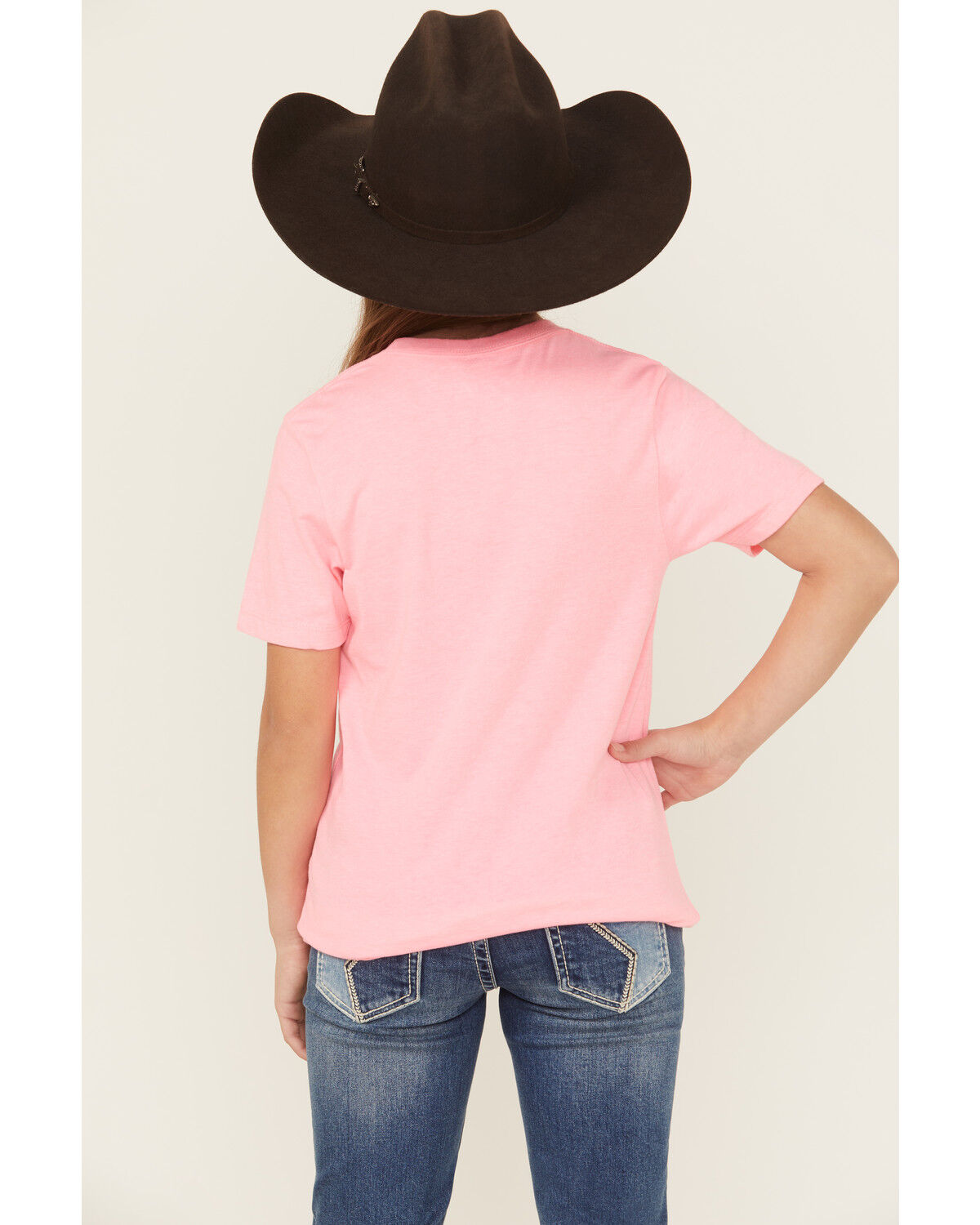 Ariat Girls' Boot Barn Exclusive Cowhide Logo Short Sleeve Graphic Tee