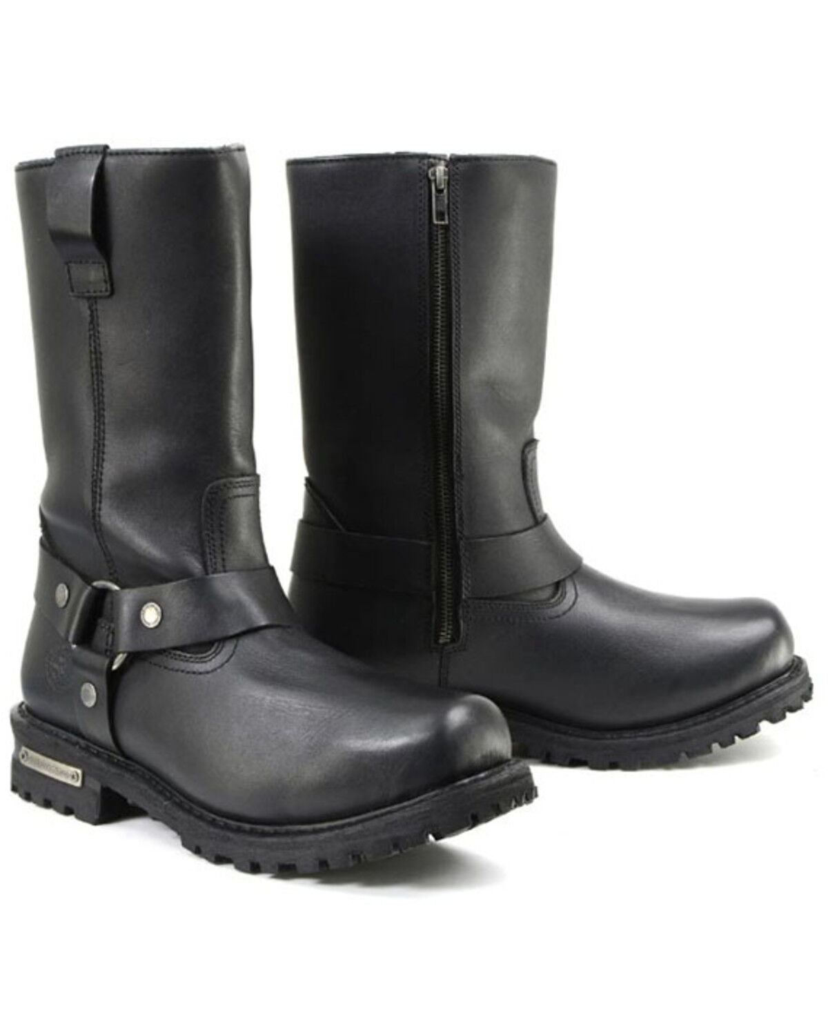 Milwaukee Leather Men's 11" Waterproof Harness Boots - Square Toe