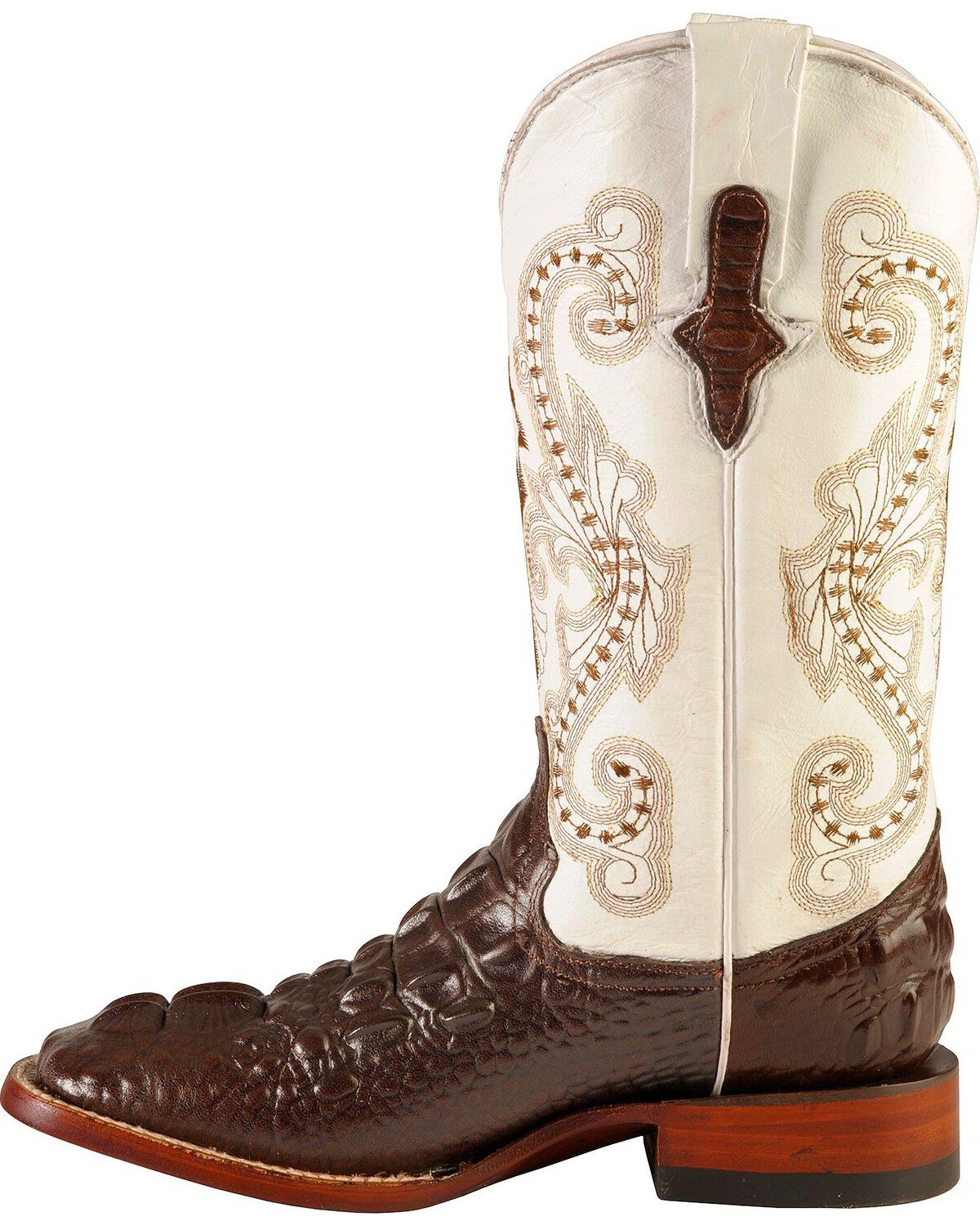 Ferrini Women's Hornback Caiman Print Western Boots - Broad Square Toe