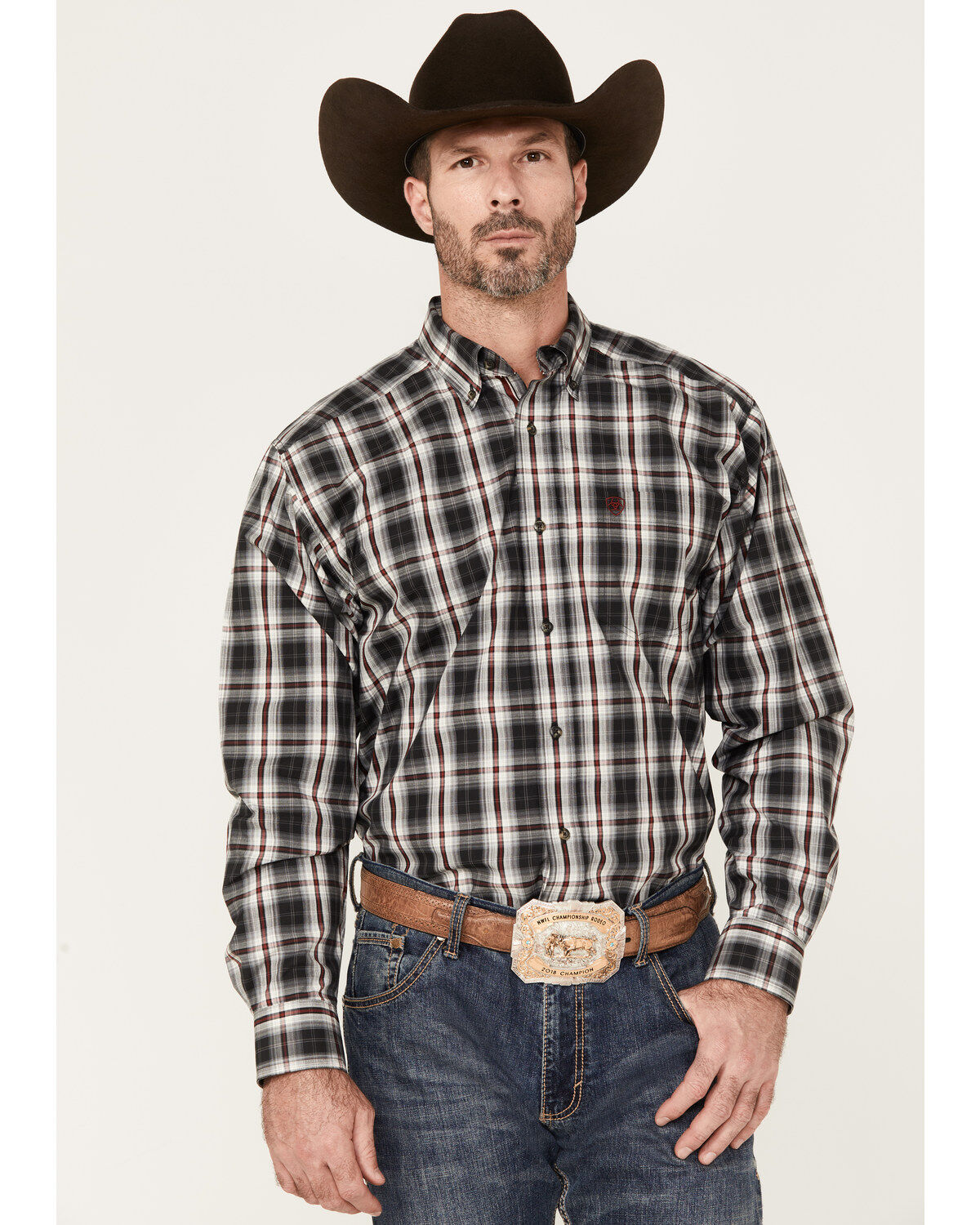 Ariat Men's Pro Series Wilton Classic Fit Long Sleeve Button-Down Shirt