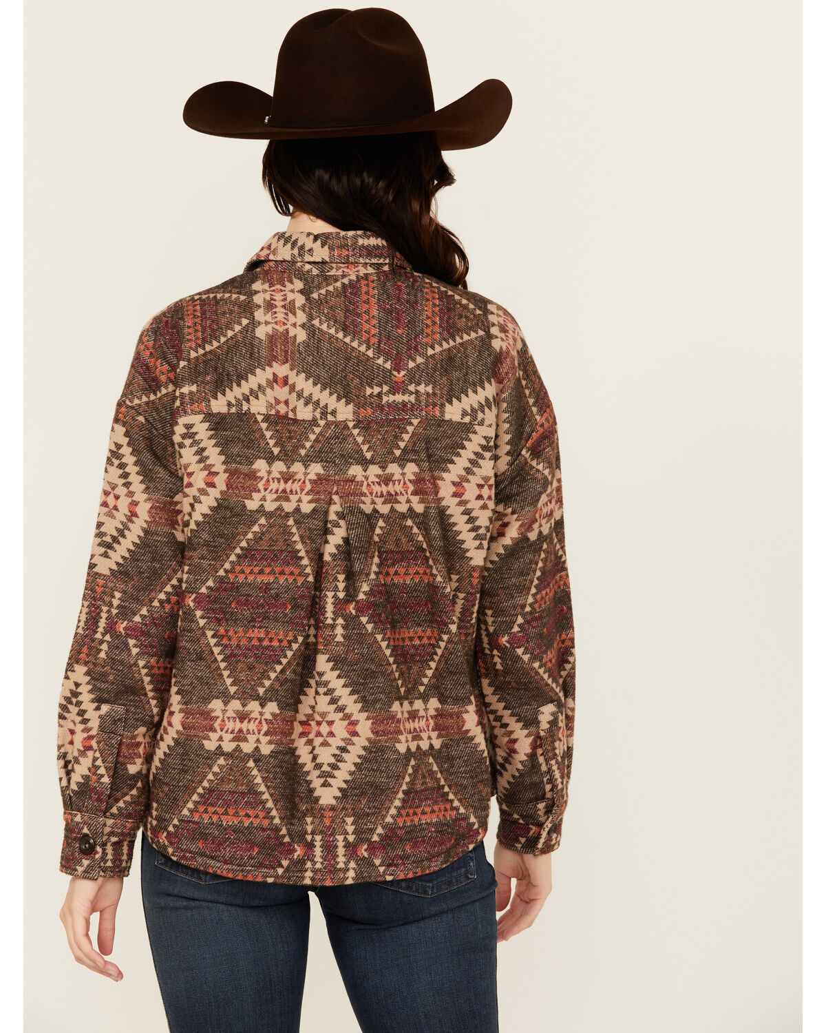 Rock & Roll Denim Women's Southwestern Print Shacket