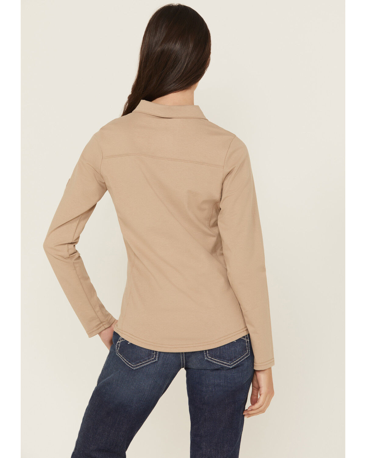 Lapco Women's FR Solid Knit Long Sleeve Polo Work Shirt