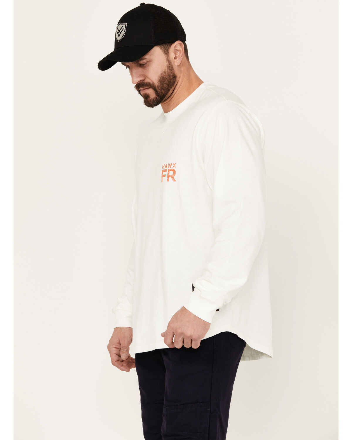 Hawx Men's FR Logo Long Sleeve Graphic T-Shirt