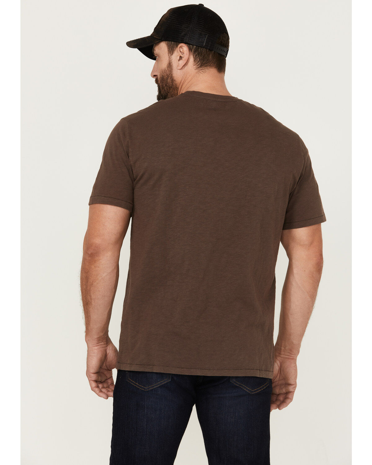 Brothers and Sons Men's Weathered Diamond Logo Slub Graphic T-Shirt