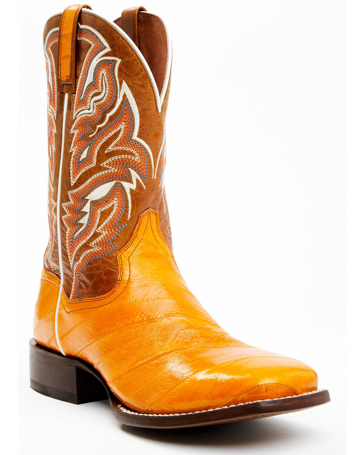Dan Post Men's Buttercup Eel Exotic Western Boots - Broad Square Toe