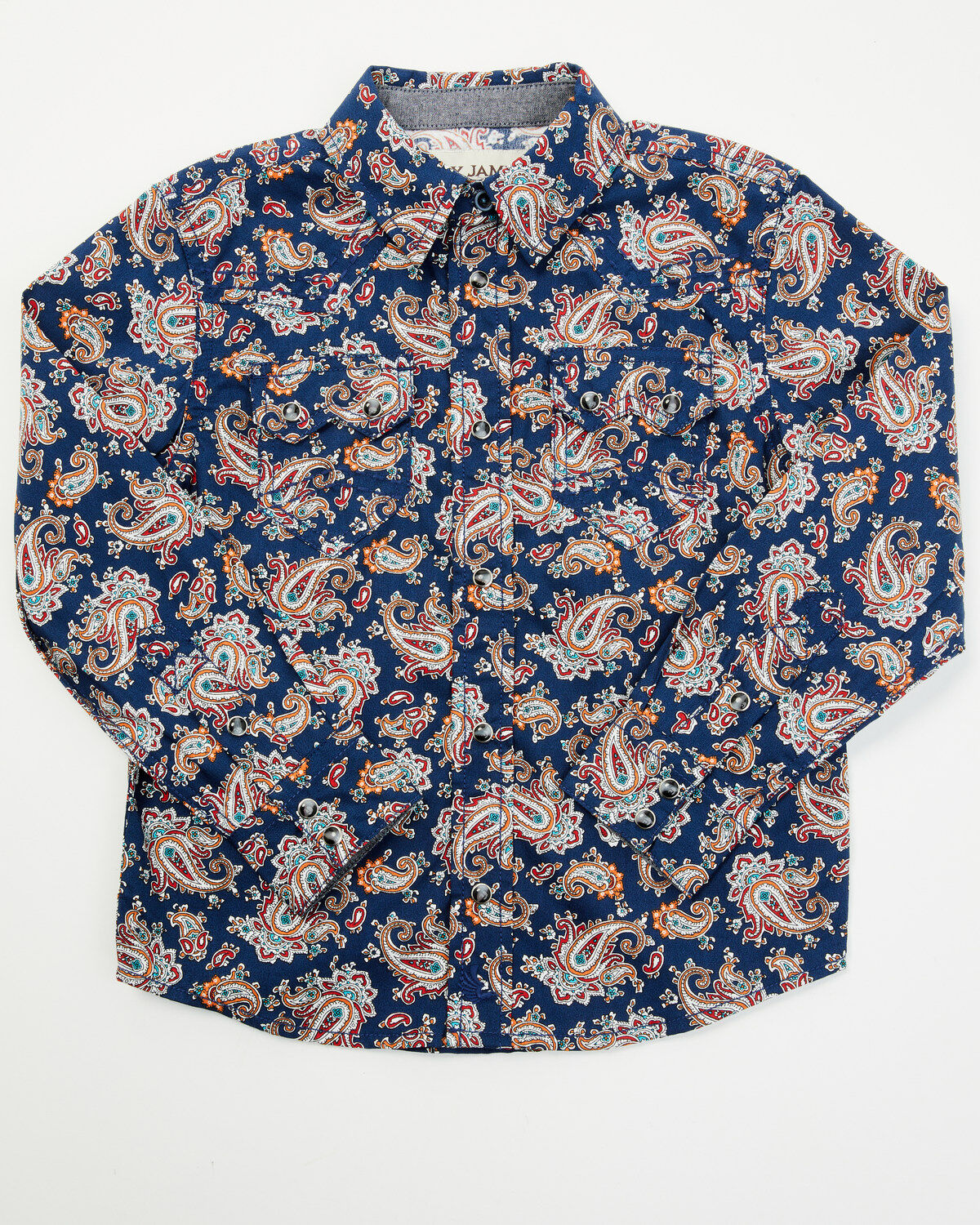 Cody James Toddler Boys' Grand Finale Paisley Print Long Sleeve Snap Western Shirt