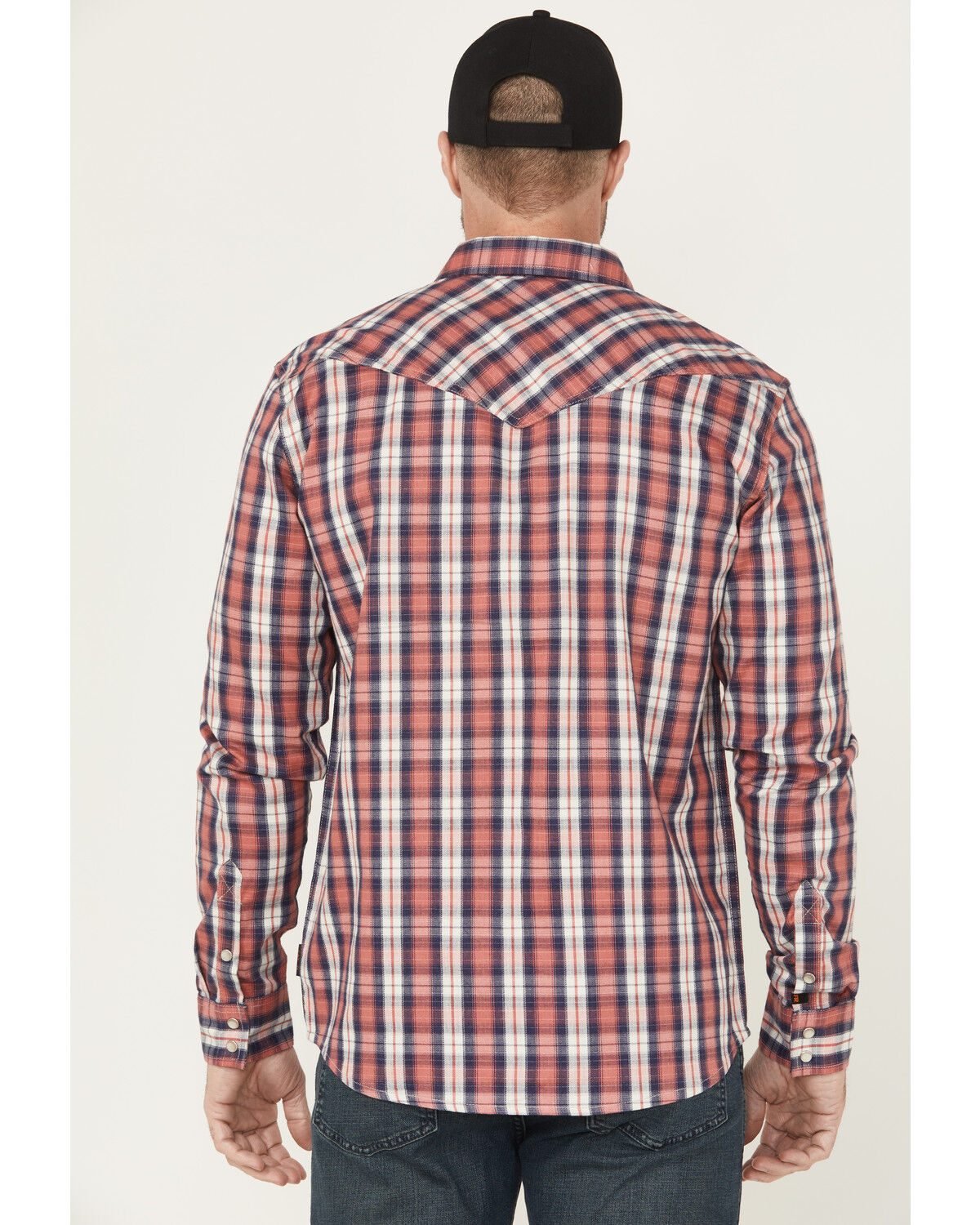 Cody James Men's FR Plaid Print Long Sleeve Snap Work Shirt