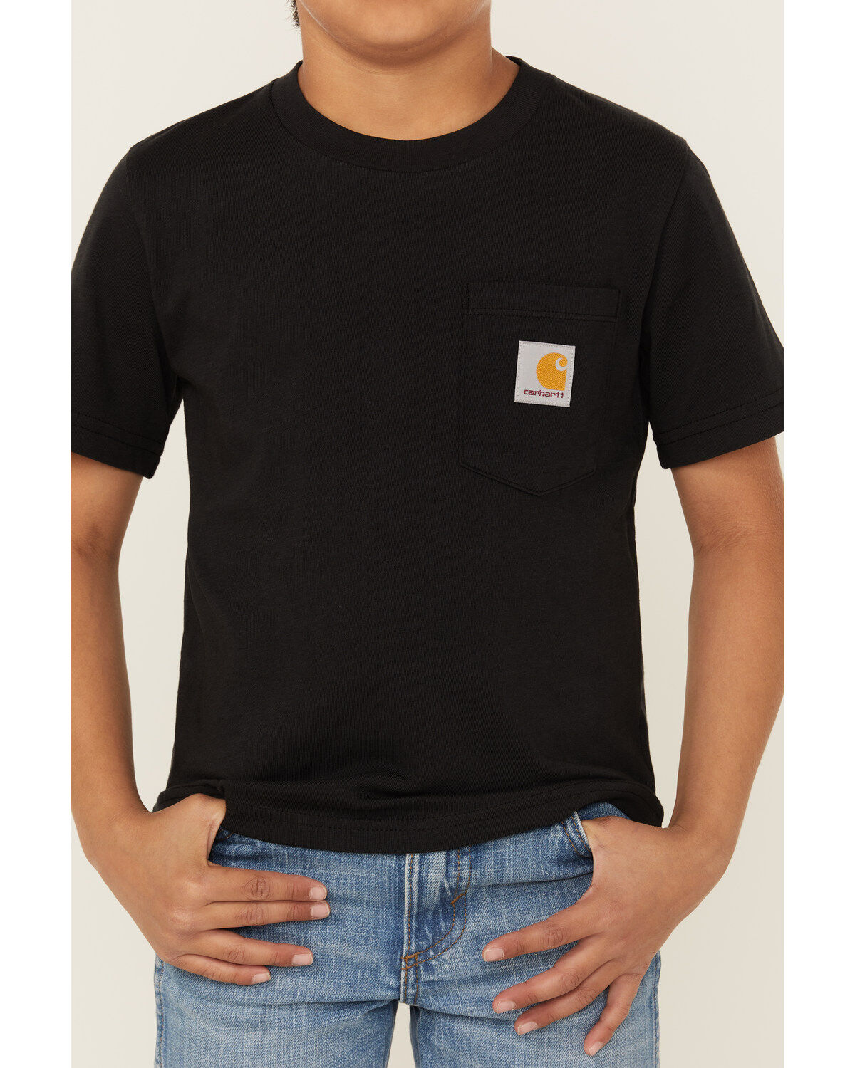 Carhartt Little Boys' Solid Short Sleeve Pocket T-Shirt