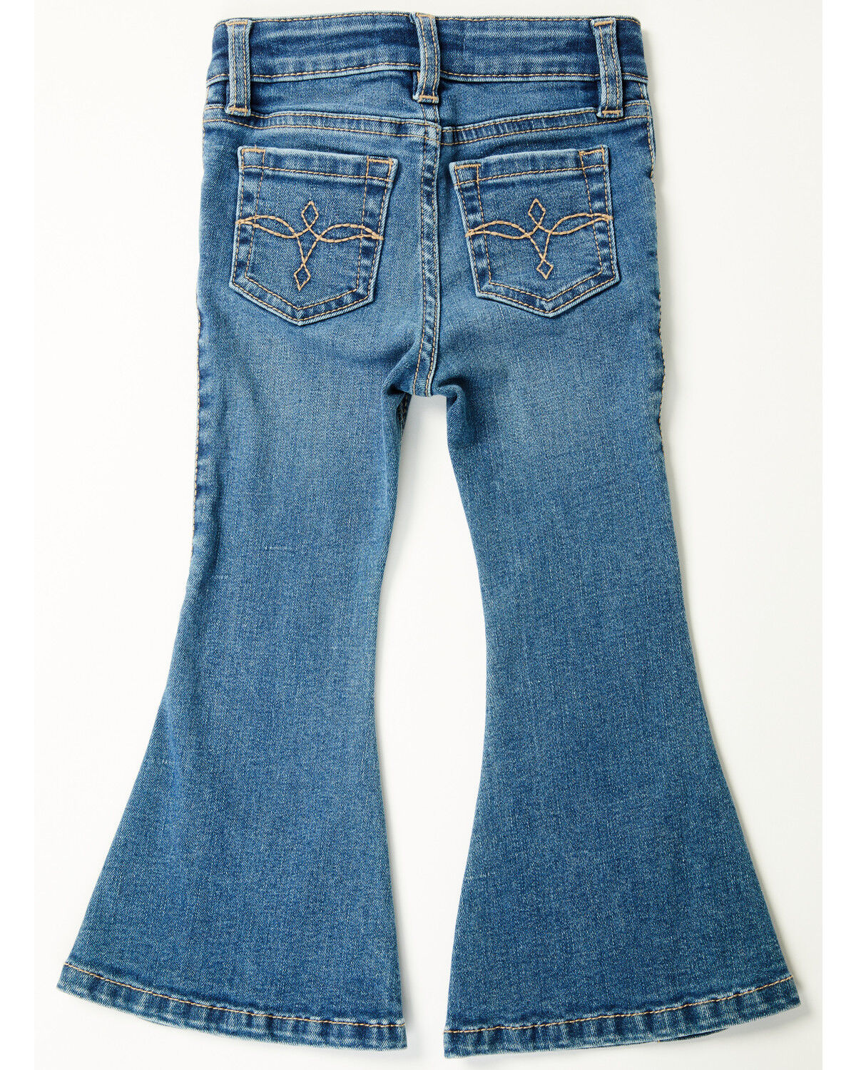 Shyanne Little Toddler Girls' Cimarron Twisted Side Seam Flare Stretch Denim Jeans