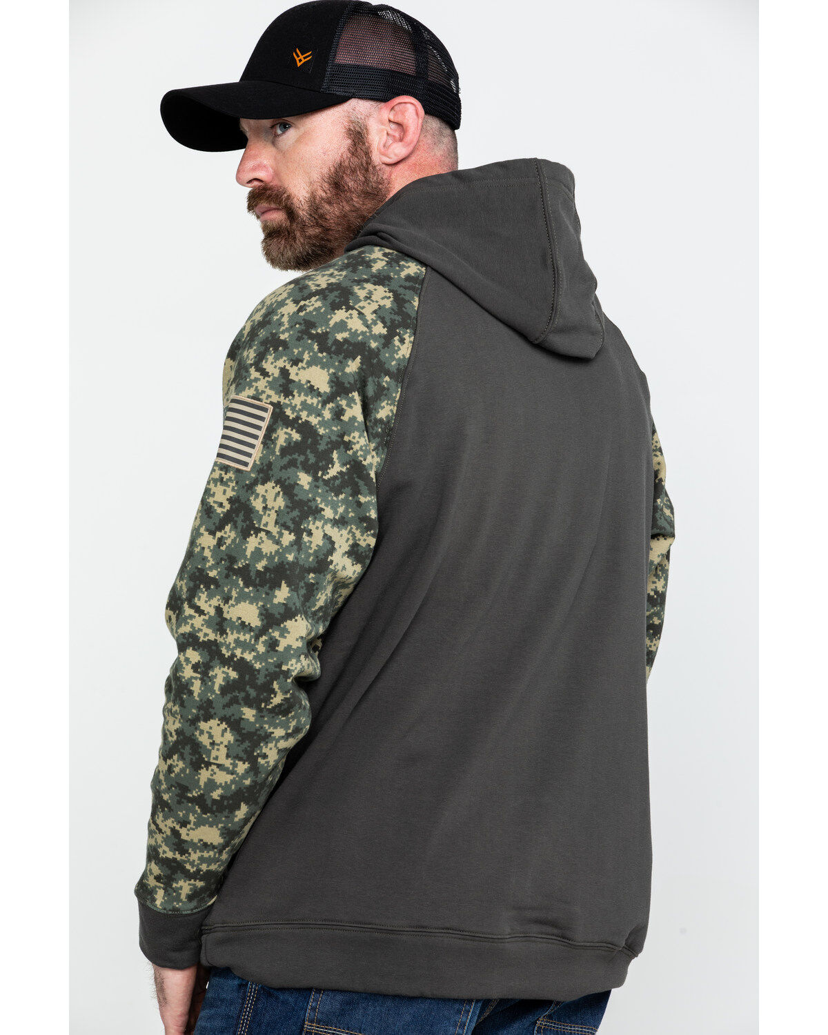 Ariat Men's FR Durastretch Camo Patriot Hooded Work Sweatshirt - Tall