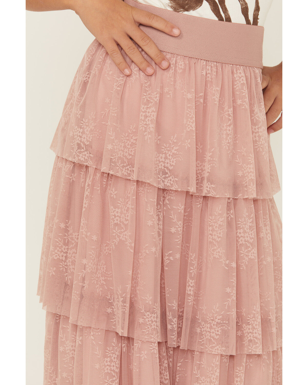 La La Land Girls' Tiered Maxi Skirt
