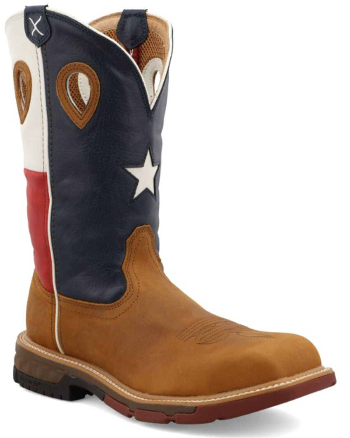 Twisted X Men's Texas Flag Western Work Boots - Nano Composite Toe