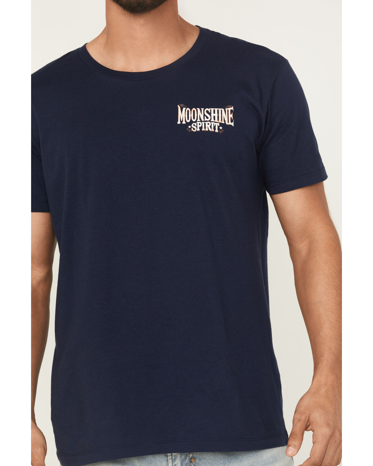 Moonshine Spirit Men's Moonlit Short Sleeve Graphic T-Shirt