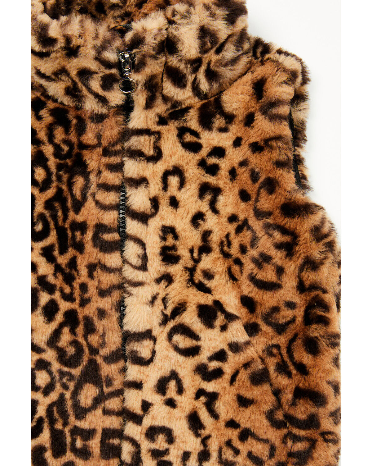 Urban Republic Little Girls' Jaguar Print Faux Fur Vest