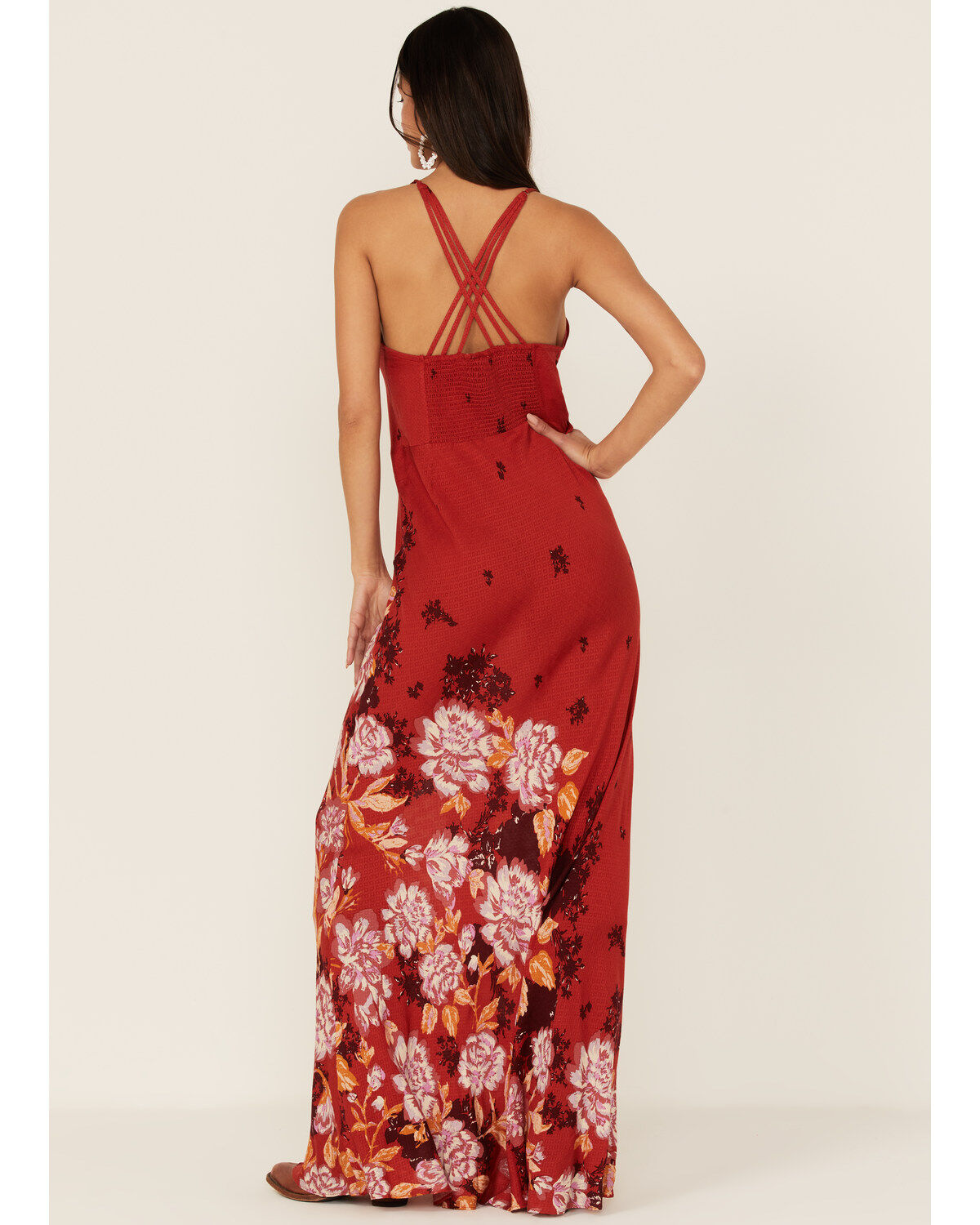 Free People Women's Get To You Floral Print Maxi Dress