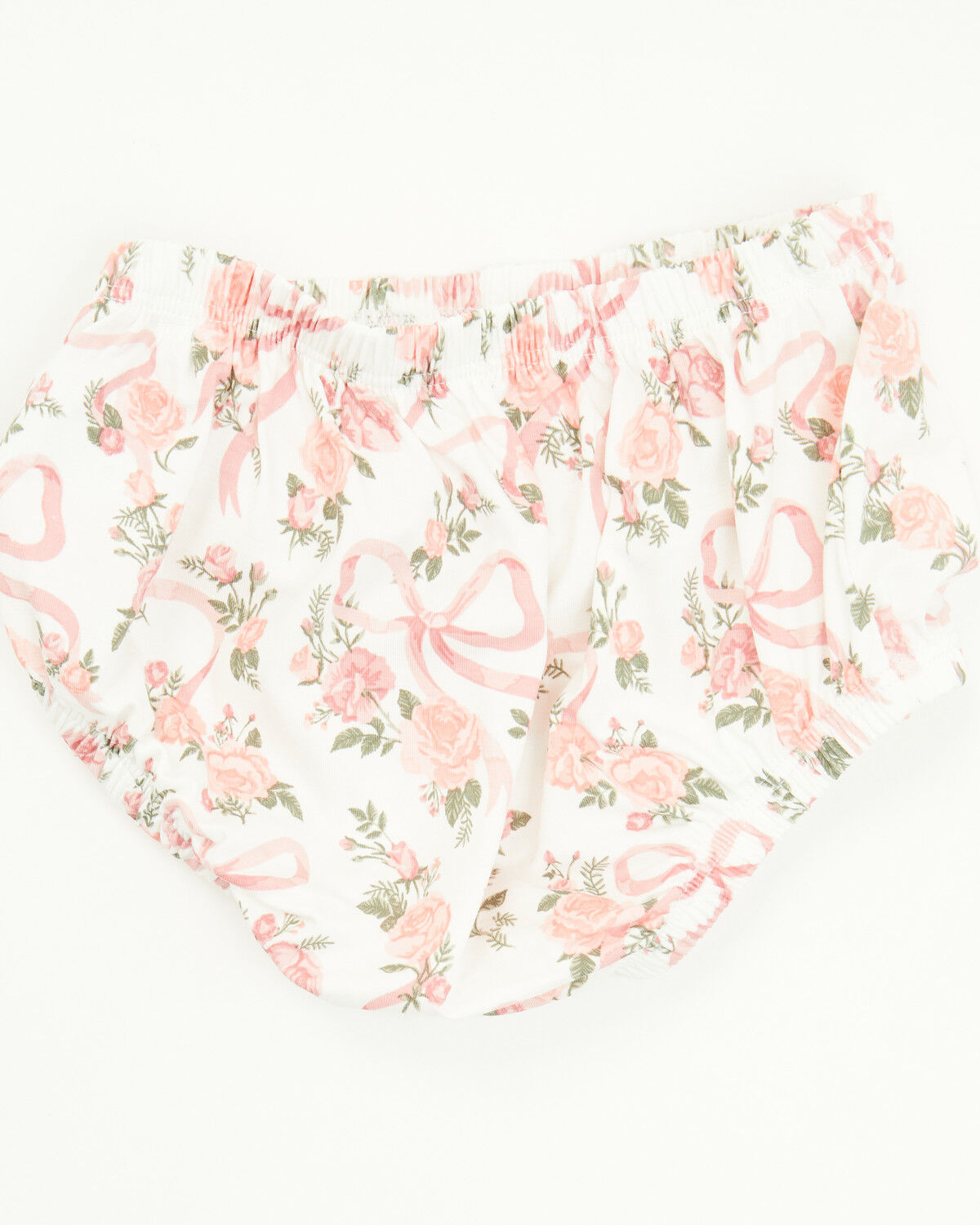 Angel Dear Infant Girls' Ribbons and Flowers Puff Sleeve Dress