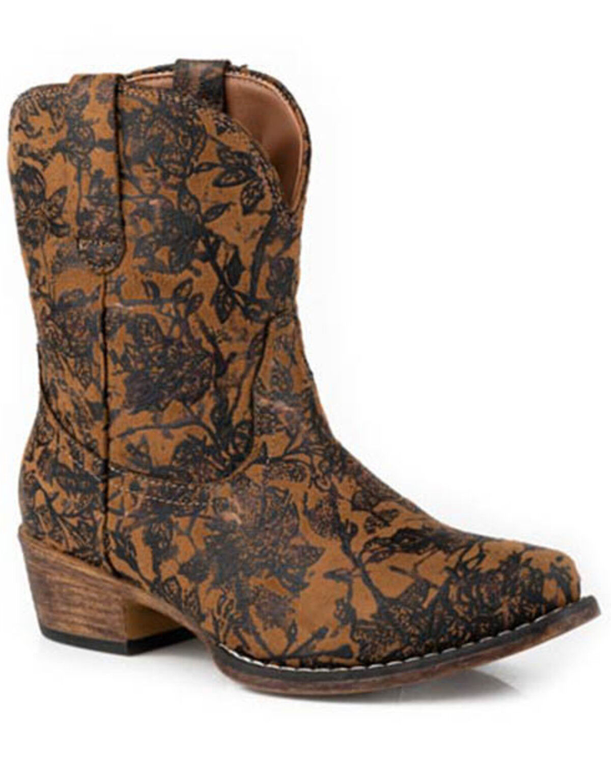 Roper Women's Emma Floral Western Boots - Snip Toe
