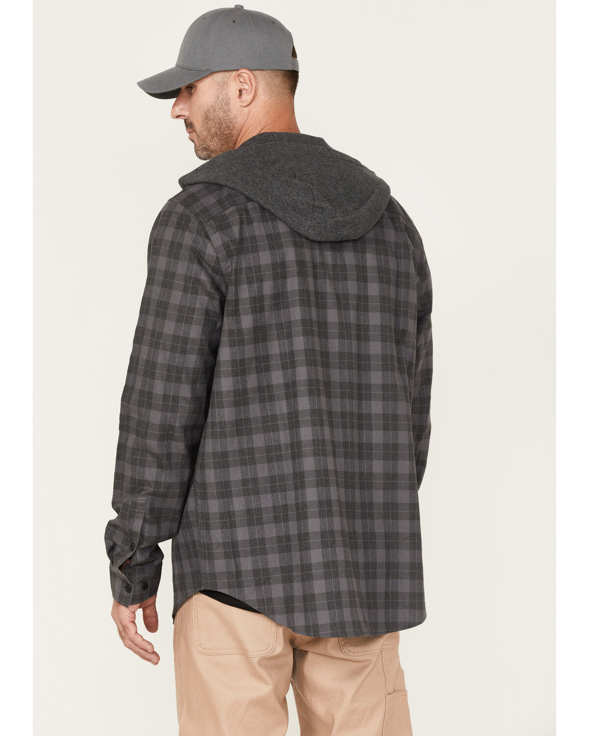 Hawx Men's Roberson Long Sleeve Hooded Flannel