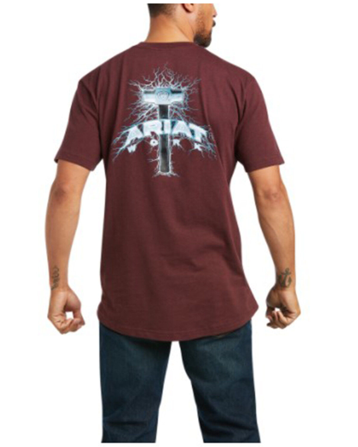 Ariat Men's Rebar Voltaic Hammer Graphic Short Sleeve Work Pocket T-Shirt