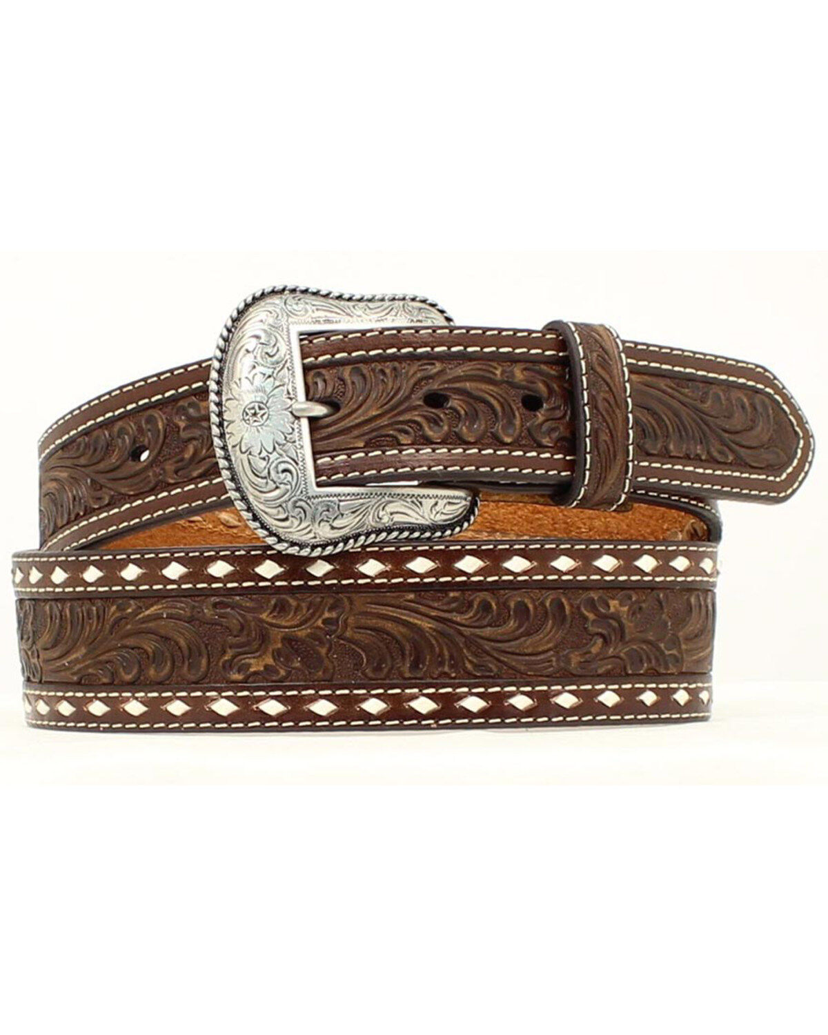 Nocona Belt Co. Men's Tooled Leather Belt
