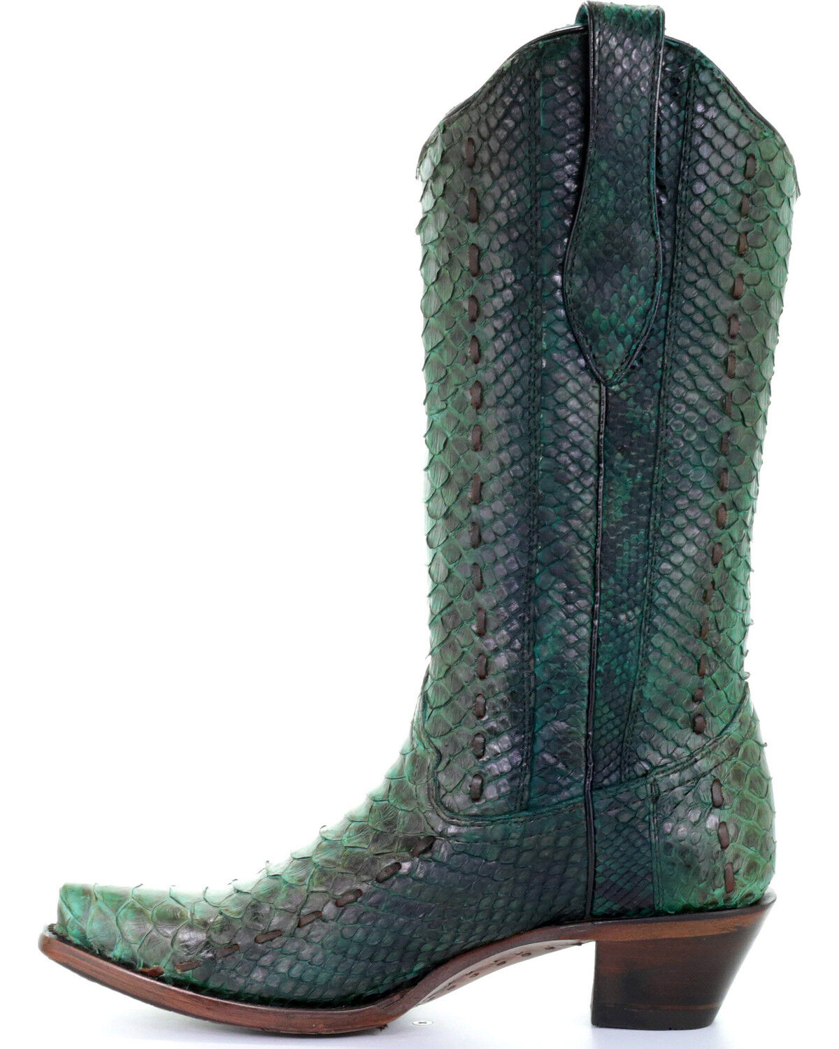 Corral Women's Full Python Woven Western Boots - Snip Toe