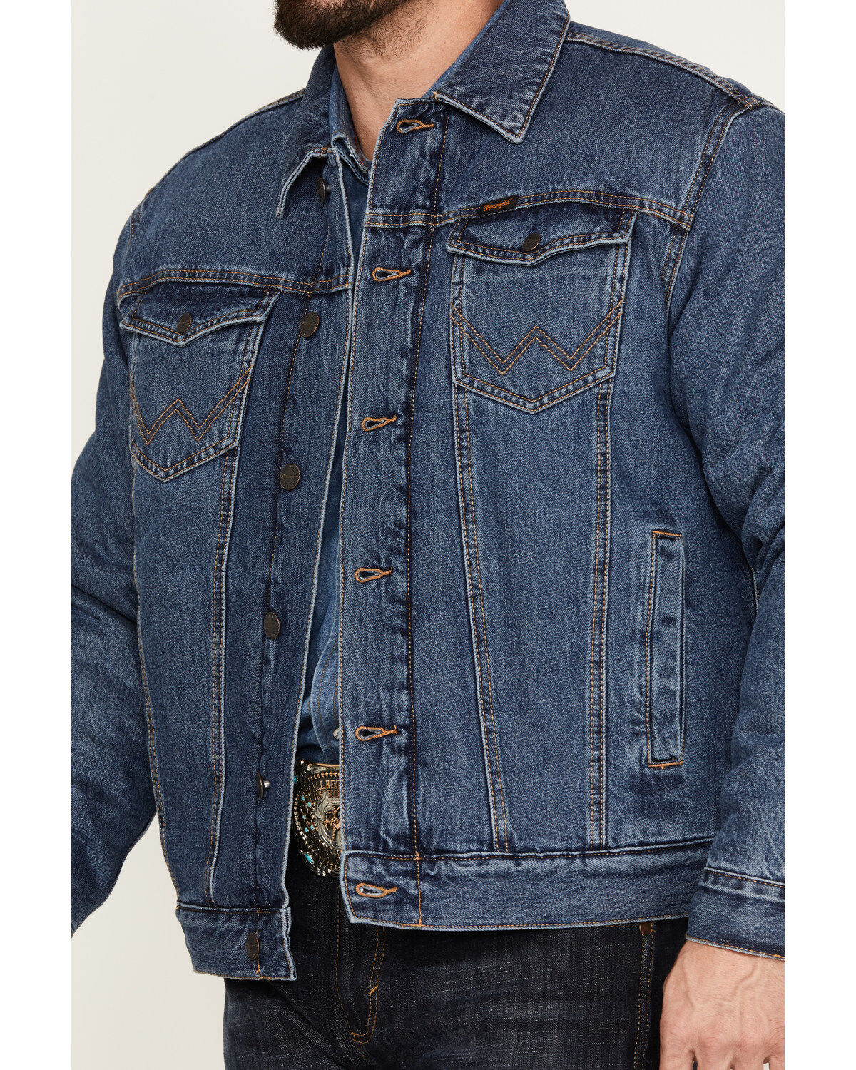 Wrangler Retro Men's Sherpa Lined Denim Jacket