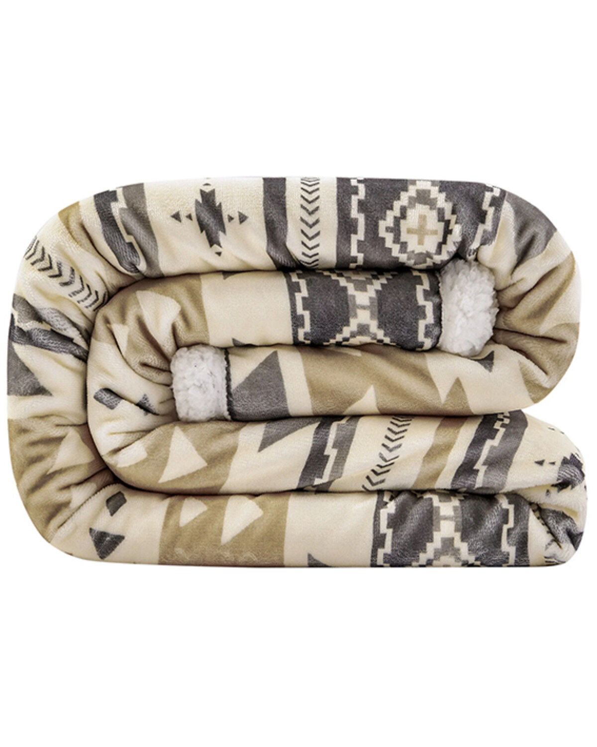 HiEnd Accents Desert Sage Campfire Sherpa Throw