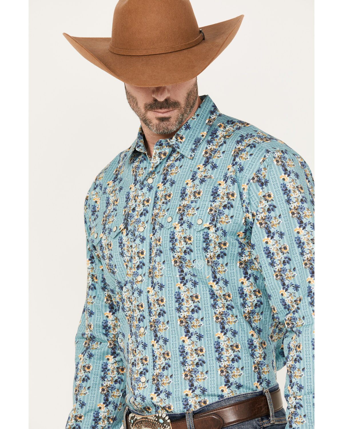 Ariat Men's Hains Retro Fit Snap Long Sleeve Western Shirt