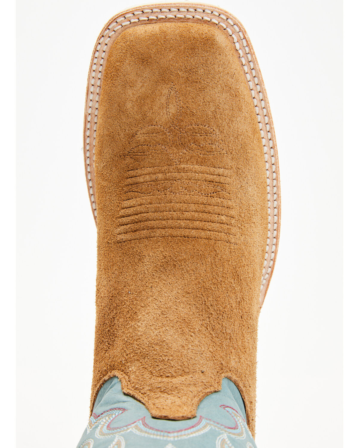 Justin Men's Alamo Roughout Western Boots - Broad Square Toe