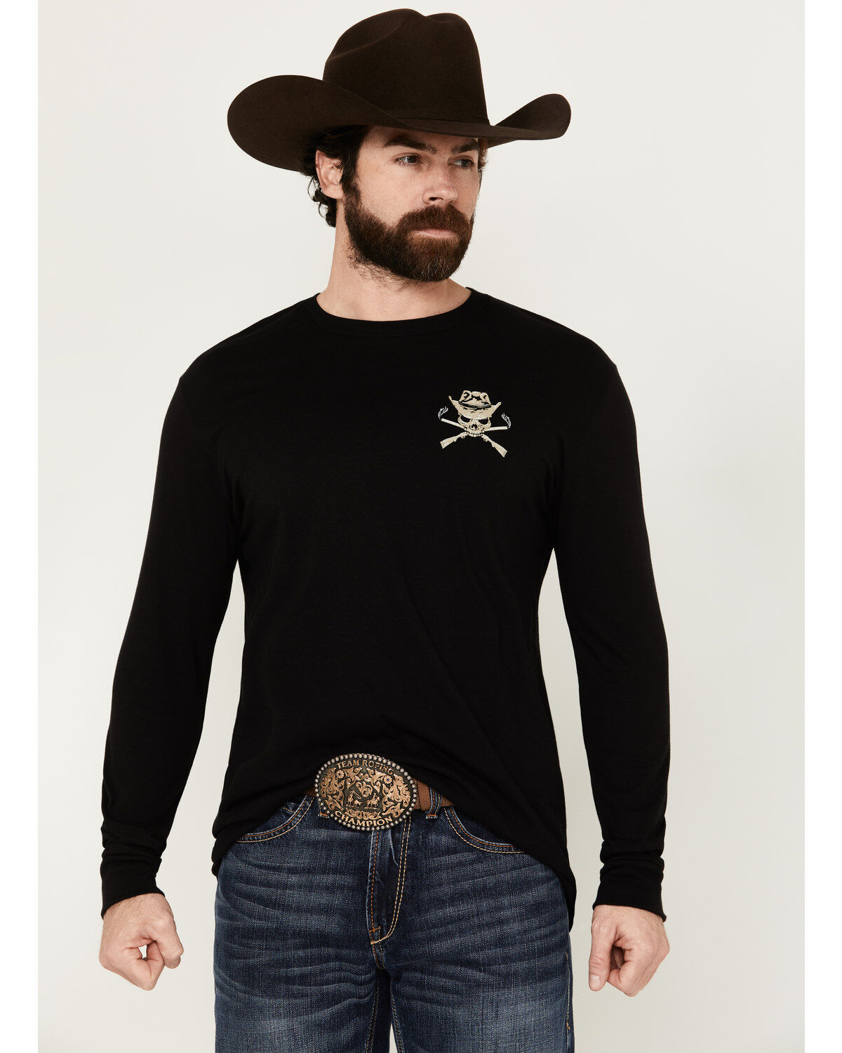 Cody James Men's Outlaw Gun Club Long Sleeve Graphic T-Shirt