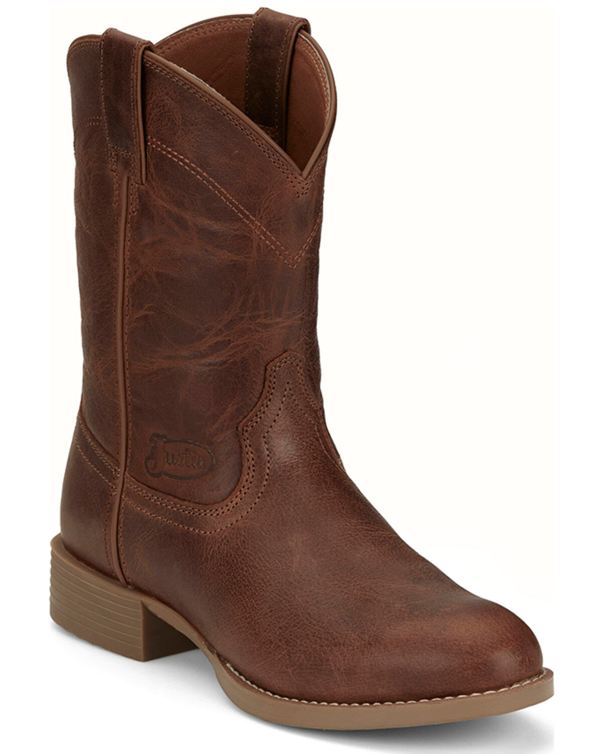 Justin Men's Roper Western Boots - Round Toe