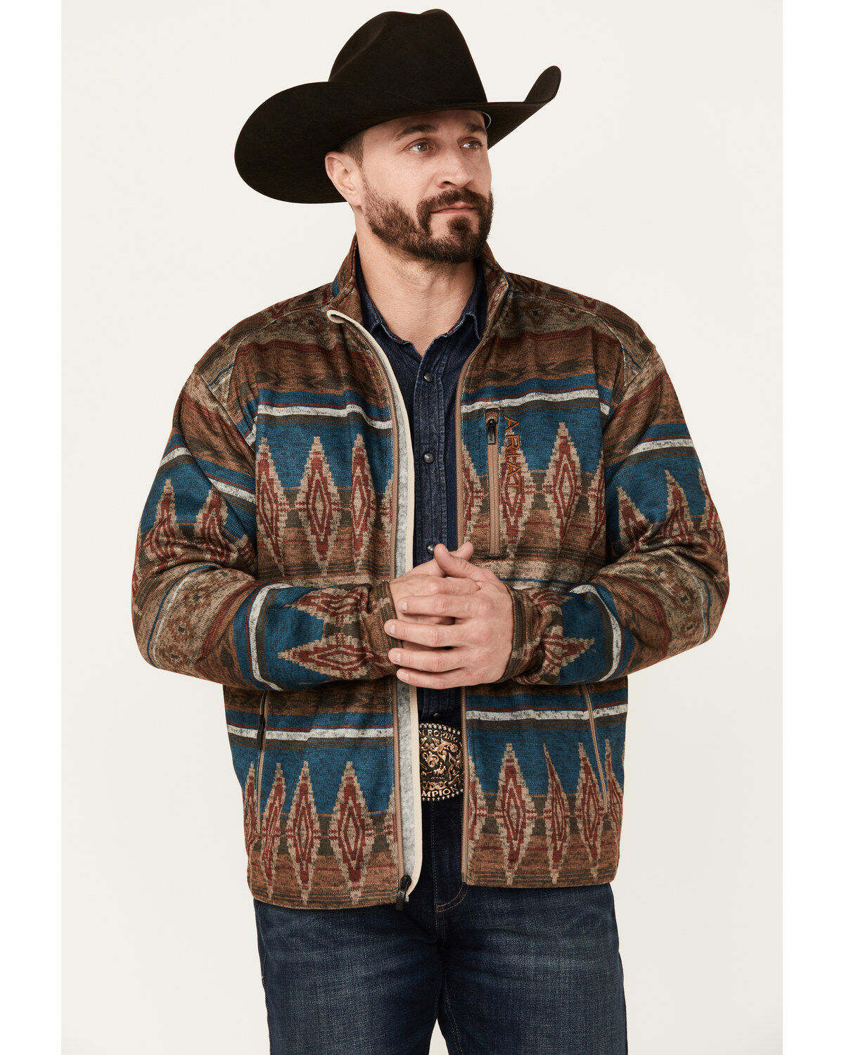 Ariat Men's Caldwell Southwestern Print Full Zip Jacket