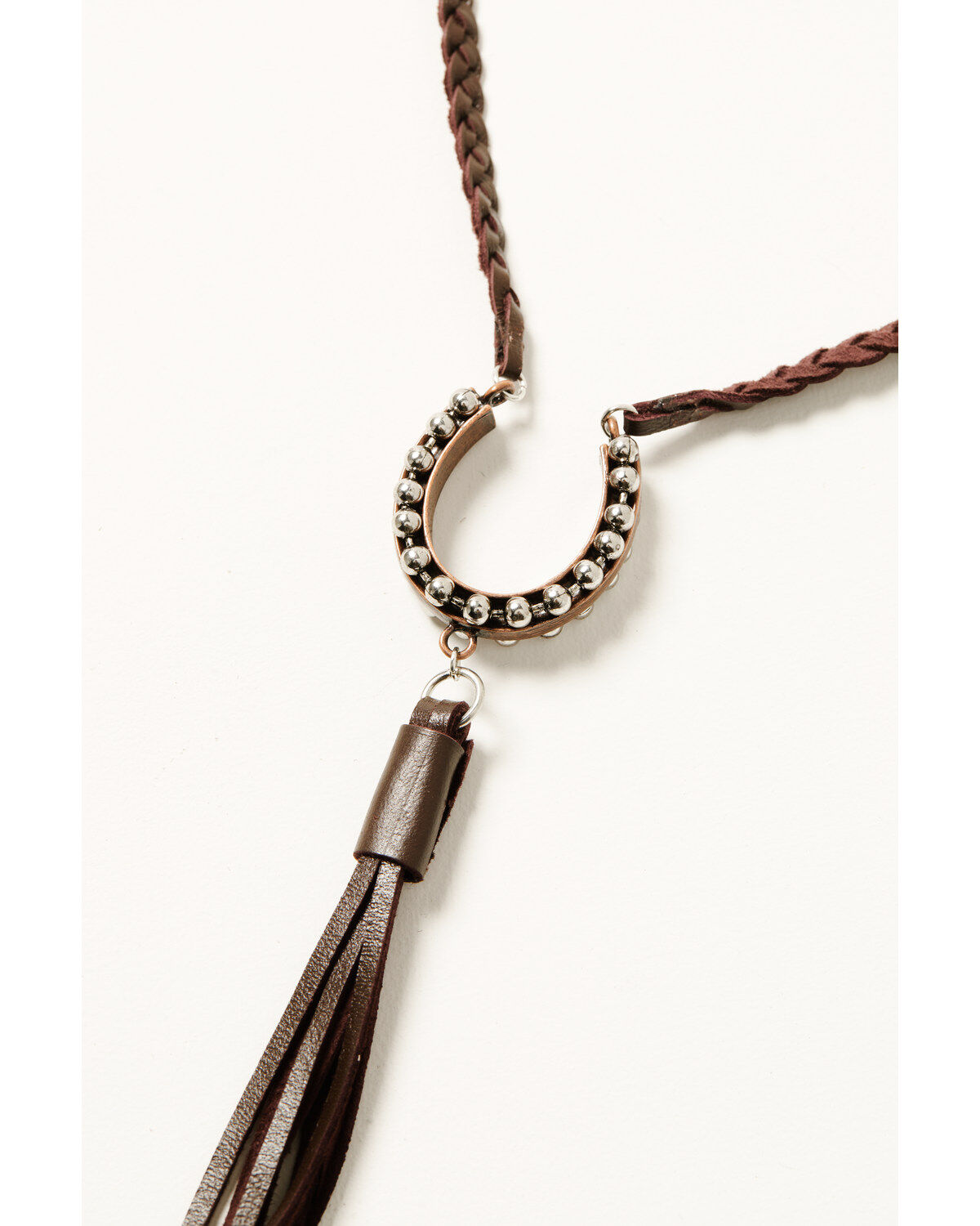 Cowgirl Confetti Women's Breakaway Fringe Horseshoe Necklace