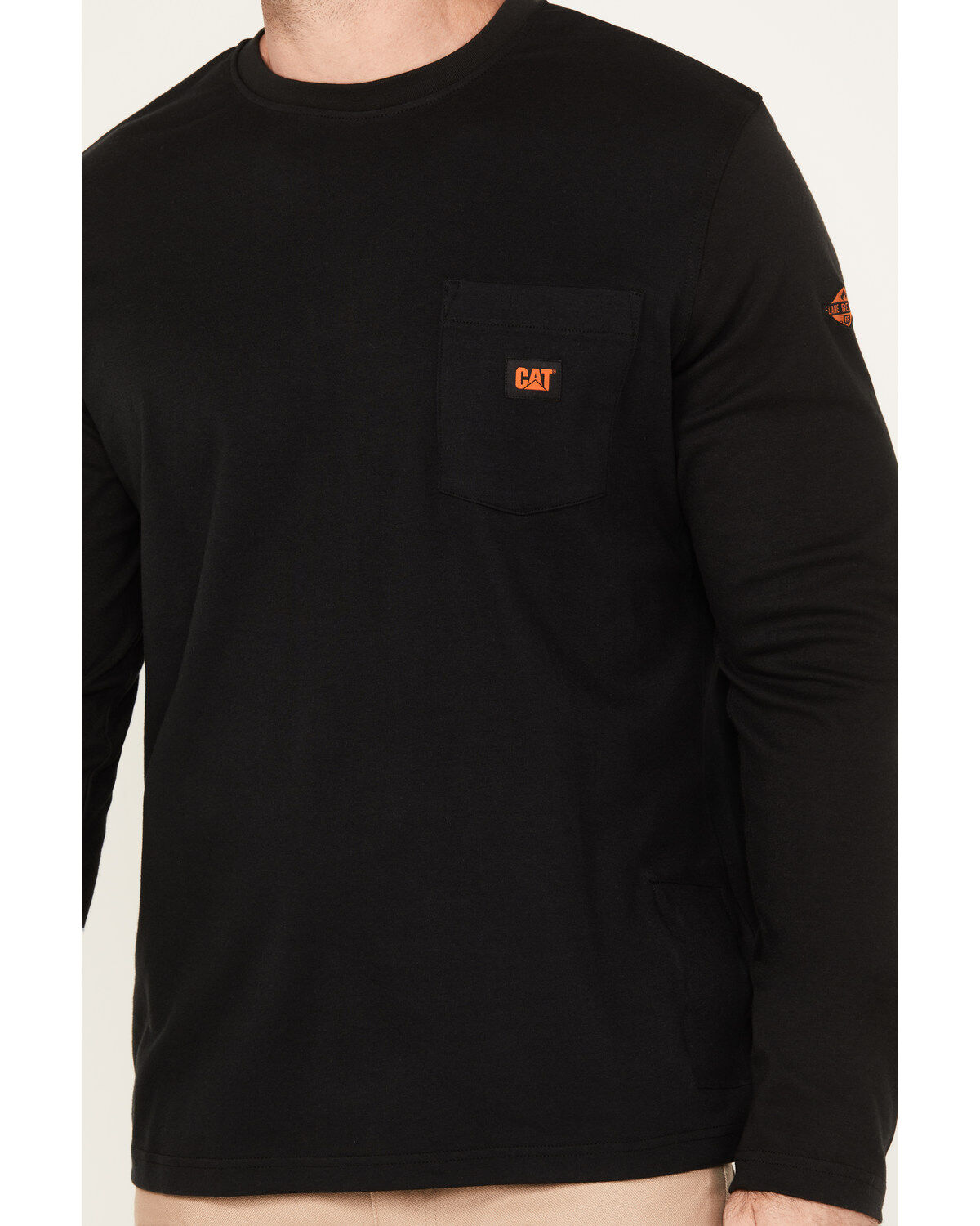 CAT Men's FR Long Sleeve Pocket Work T-Shirt